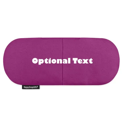 (Wheat Filling) - Purple Cotton Fabric (Personalised with Text)