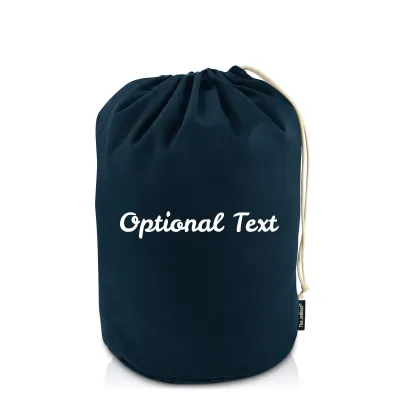 Small (32cm x 20cm base) - Navy Blue Cotton Fabric