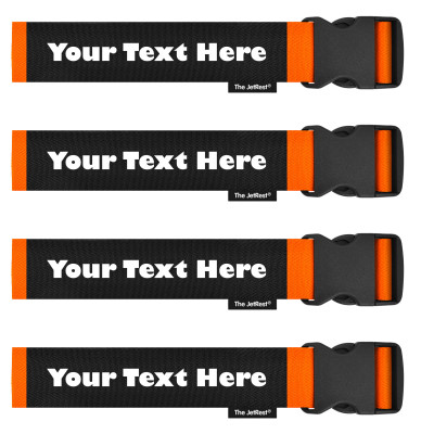 (Strap 180cm) - Orange (Personalised with Text)