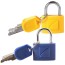 2 Identi Key Padlocks Shown in Blue and Yellow