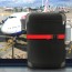 Luggage Straps with Combination Lock On Case