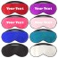 Personalised Luxury Silk Sleep Eye Masks Shown in Various Colours Montage Image