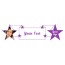Personalised Sash with Star Design and Optional Text