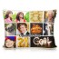 Photo Collage Cushion with Personalised Optional Text