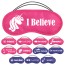 Children&#039;s Eye Masks with Themed Print Pink Unicorn Montage Image