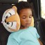 Children&#039;s Travel Pillow (Character Neck Pillow) Shown Being used by Child