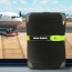 Green Personalised TSA Combination Luggage Strap from Travel Blue Lifestyle Image on a Suitcase