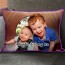 Personalised Photo Cushion Rectangular Shaped with Photo Upload and Personalised Text from HappySnapGifts®