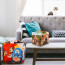 Photo Upload Cube Cushions Shown in Lifestyle Image