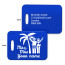 Mr & Mrs Luggage Tags showing both sides