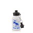 in White (400ml) with Screw Cap with Dinosaur Icon Royal Blue (Personalised with Text)