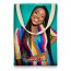 Regular (37cm x 26cm) (Natural) Mock Suede Polyester Fabric with Short Handles (Personalised with Text)