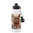 in White (600ml) with Screw Cap with 2 Photos Printed Front &amp; Back (Personalised with Text)