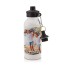 in White (600ml) with Screw Cap with 1 Wrapped Around Image (Personalised with Text)