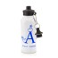 in White (600ml) with Screw Cap with Alphabet Theme Royal Blue (Personalised with Text)