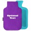 2 Litre - Purple Fleece Fabric Removable Cover (Personalised with Text)